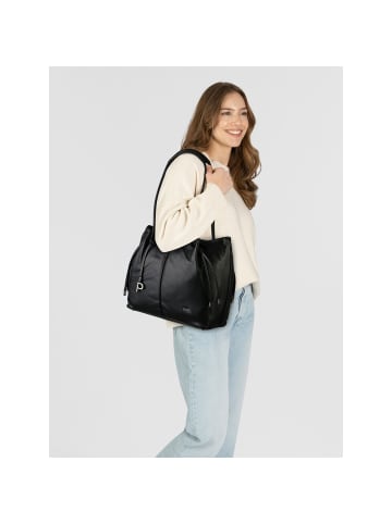 PICARD Boom Schultertasche Leder 35 cm schwarz