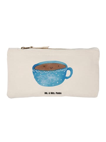 Mr. & Mrs. Panda Schminktasche Kaffee Tasse ohne Spruch in Weiß