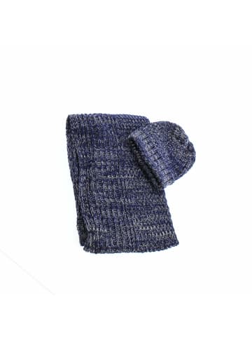 Eferri Schal und Mütze Hambers (B)170 x (H)26 cm in Blau