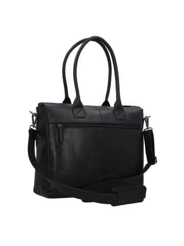 Greenburry Fiorentina Aktentasche Leder 39 cm Laptopfach black