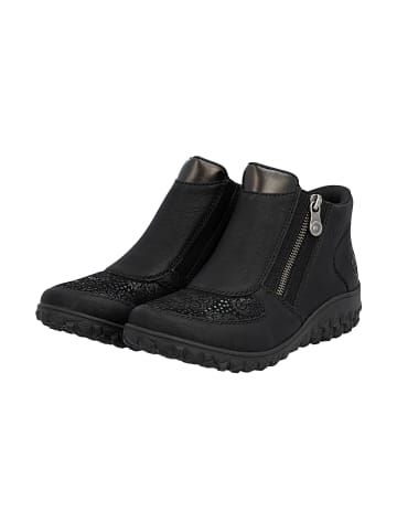 rieker Belinga High-Top-Sneaker mit Reißverschluss Schwarz