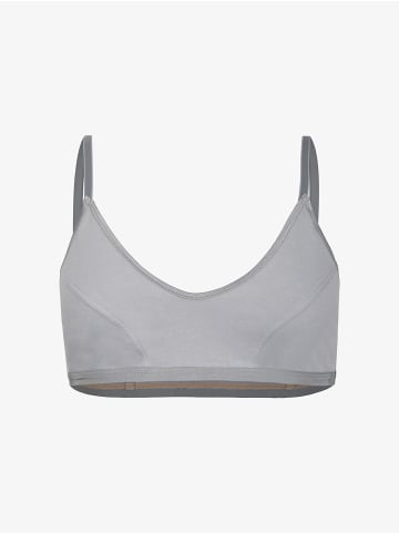 Erlich Textil  Edith Bustier - verstellbare Träger, Edith Bustier bügellos aus Modal - verstellbare Träger in steingrau