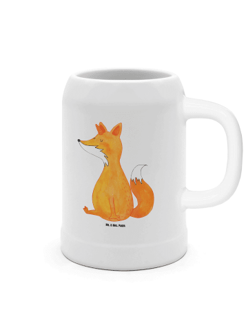 Mr. & Mrs. Panda Seidel Einhorn Fuchs ohne Spruch in Weiß