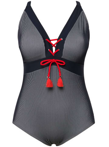 Ulla Popken Badeanzug in marine