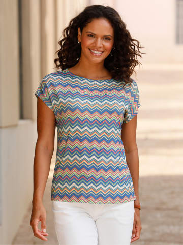 WITT WEIDEN Print-Shirt in eucalyptus-koralle-gemustert