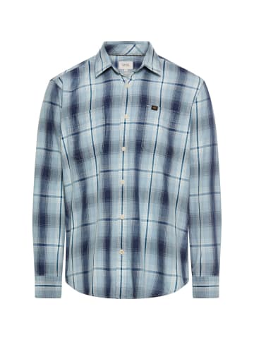 Camel Active Langarmhemd mit Brusttasche in Lyons Blue