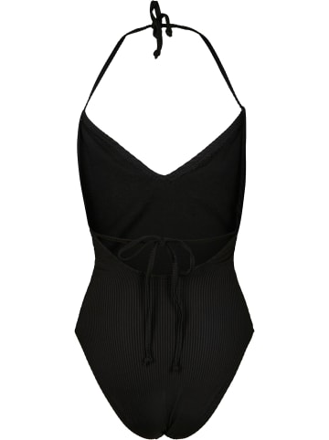 Urban Classics Urban Classics Damen Ladies Rib Swimsuit in black