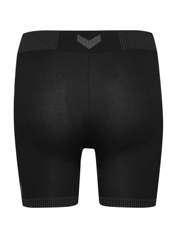 Hummel Kurze Sport Leggings Stretch Shorts FIRST SEAMLESS SHORT TIGHTS in Schwarz