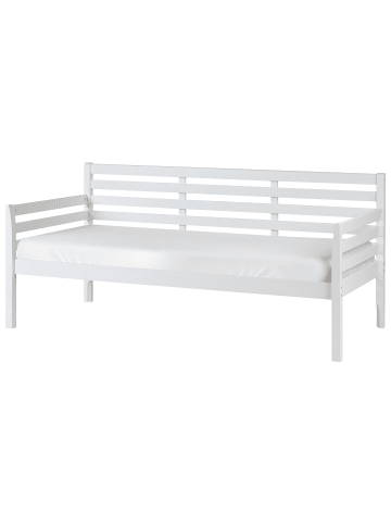 Beliani Tagesbett THEZA in Weiß - (W) 99 x (H) 98 x (L) 211 cm