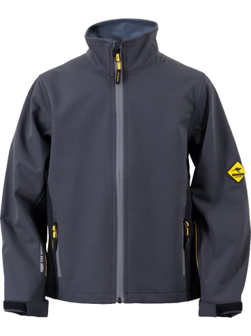 Roadsign Softsjacke in anthrazit/gelb
