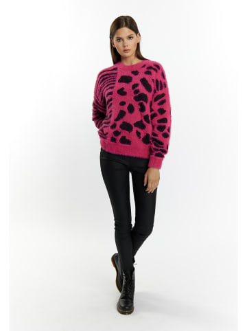 myMo Damen Strick Pullover in Pink