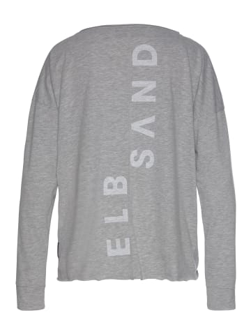 ELBSAND Langarmshirt in grau meliert