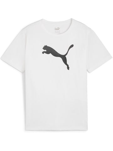 Puma T-Shirt "TeamRISE Logo Jersey Cotton Jr" in Weiß
