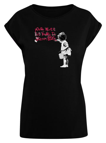 Merchcode Merchcode Damen Ladies Dream Big T-Shirt in black
