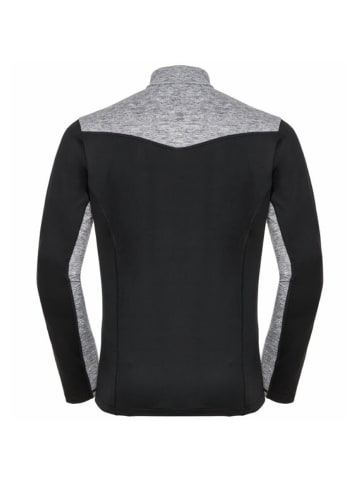 Odlo Pullover Midlayer 1/2 zip STEEZE in Schwarz-gemustert