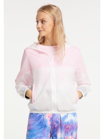 myMO ATHLSR Damen Windbreaker in Weiss Rosa