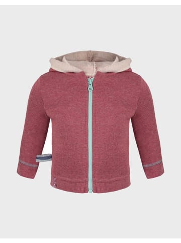 OrganicEra Baby Kapuzen-Sweatjacke in Bordeaux Melange