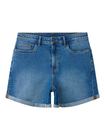 TWO SOON Jeansshorts in Medium Blue Denim