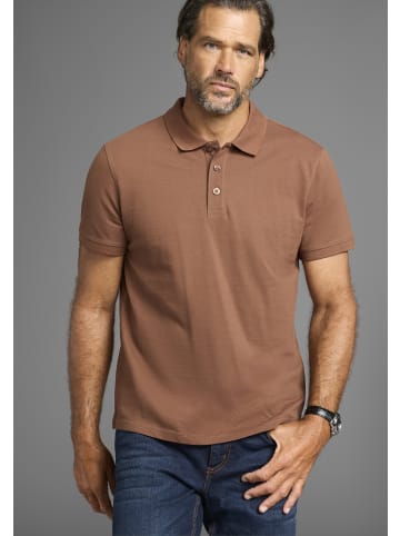 Man's World Poloshirt in hellblau-braun
