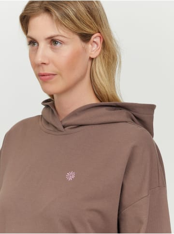 MAZINE Kapuzensweatshirt Donelly Hoodie in deep taupe