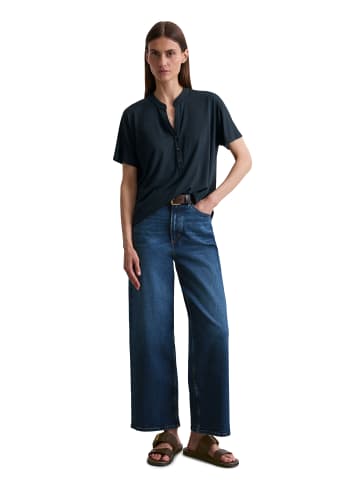 Marc O'Polo Jerseybluse relaxed in Dark Navy