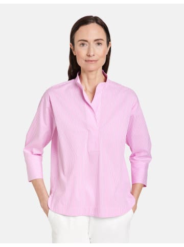 Gerry Weber Bluse 3/4 Arm in Lila/Pink/Ecru/Weiss Streifen