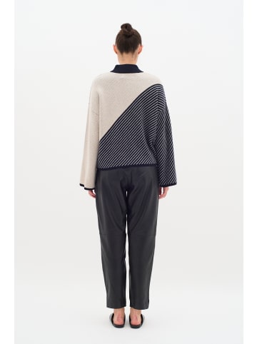 InWear Strickpullover RancelIW Classic fit in Haze Melange/Marine Bluw