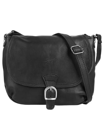 Samantha Look Umhängetasche echt Leder in schwarz
