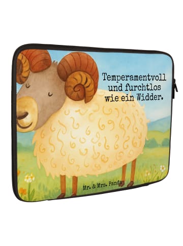 Mr. & Mrs. Panda Notebook Tasche Sternzeichen Widder Design mit ... in Weiß