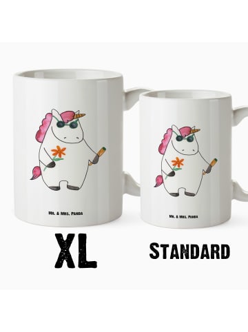 Mr. & Mrs. Panda XL Tasse Einhorn Woodstock ohne Spruch in Weiß