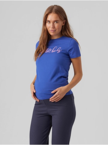 mama licious T-Shirt Schwangerschaft Umstands Oberteil Baumwolle MLSOMYA in Marineblau