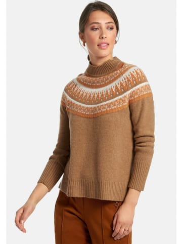 include Pullover cashmere in camel/kürbis