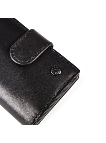Jekyll & Hide Geldbörse RFID Schutz Leder 6.5 cm in black