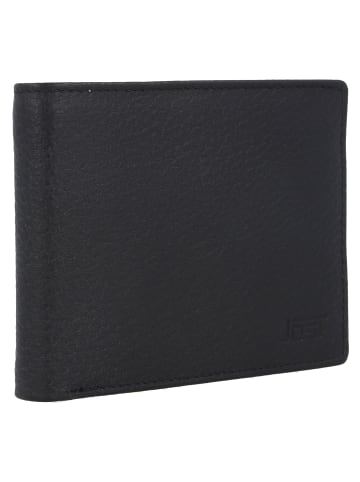 Jost Stockholm Geldbörse Leder 12 cm schwarz