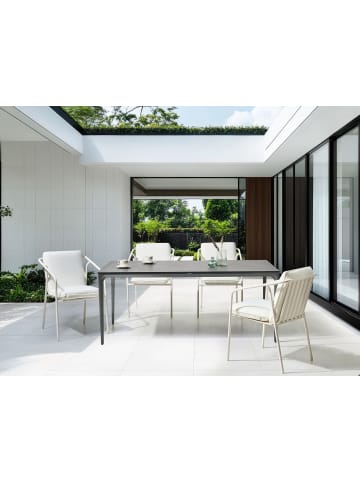 Beliani Esszimmertisch SOVARETO in Grau - (W) 90 x (H) 75 x (L) 180 cm