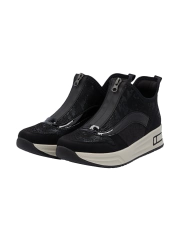 rieker Gallassia High Heel Sneakers zum Reinschlüpfen Schwarz