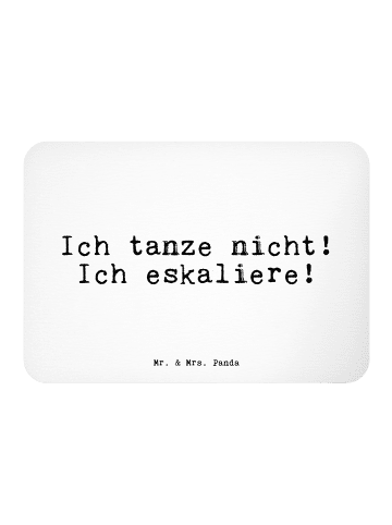 Mr. & Mrs. Panda Whiteboardmagnet Ich tanze nicht! Ich... mit Sp... in Weiß