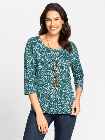 WITT WEIDEN Print-Shirt in petrol-bedruckt