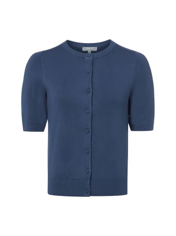 Marie Lund Kurzarm-Strickjacke in indigo - 0004