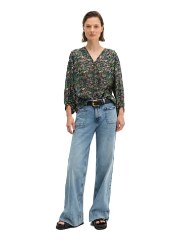 Marc O'Polo Print-Bluse relaxed in Medium Brown