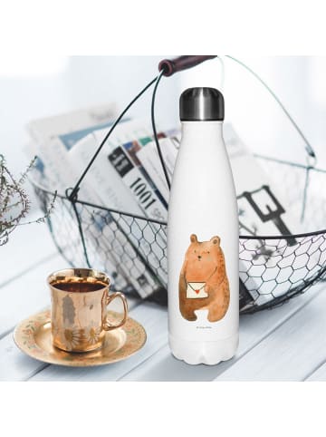 Mr. & Mrs. Panda Thermosflasche Bär Vermissen ohne Spruch in Weiß