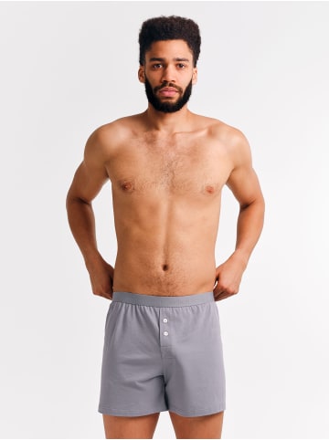 Erlich Textil  CASUAL COTTON BOXERS IM 3er PACK in steingrau