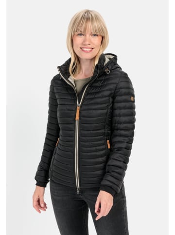 Camel Active Leichte Steppjacke aus recyceltem Polyamid in Schwarz