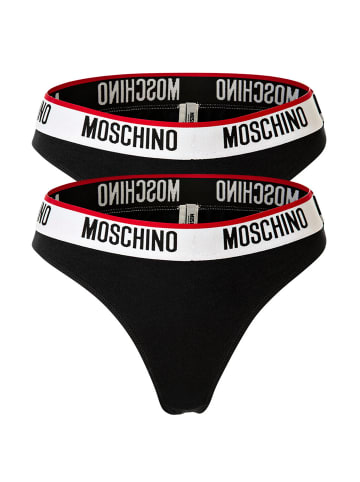 Moschino String 2er Pack in Schwarz