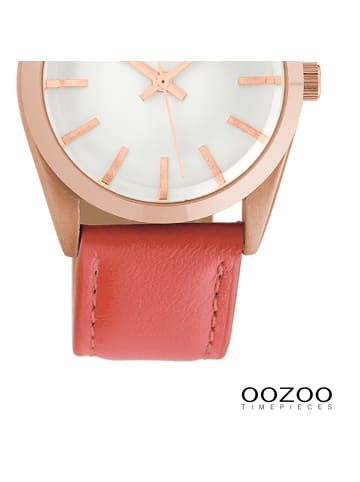 Oozoo Analog-Armbanduhr Oozoo Timepieces rot mittel (ca. 33mm)