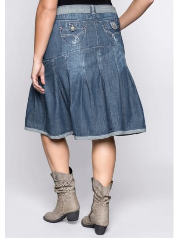sheego by Joe Browns Jeansrock in blue denim