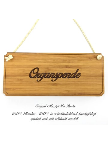 Mr. & Mrs. Panda Türschild Organspende mit Spruch in Keine Angabe