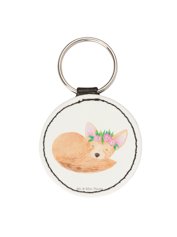 Mr. & Mrs. Panda Anhänger Wüstenfuchs Blumen ohne Spruch in Weiß