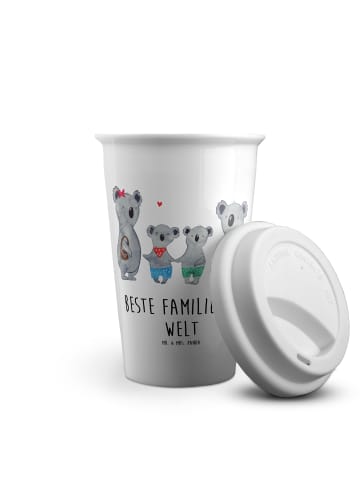 Mr. & Mrs. Panda Thermobecher Koala Familie zwei mit Spruch in Weiß