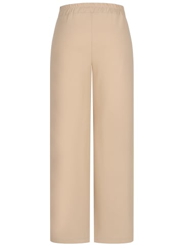 Cloud5ive Cloud5ive Cloud5ive Damen Stoffhose mit weitem Beinschnitt Gummibund mit Raffung in beige